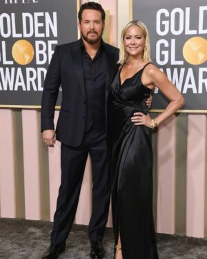 Cole Hauser Instagram - Beautiful night with my gorgeous wife @cynhauser at the 80th @goldenglobes congrats to all the winner’s, but especially to @kevincostnermodernwest for best actor award. @kopaloffphoto