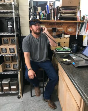 Cole Hauser Instagram - Serving coffee and taking orders at our first store in San Angelo Tx. Dreams don’t work unless you do. @freereincoffeecompany get up and get after it!