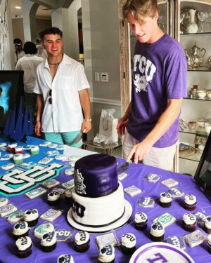 Cole Hauser Instagram - So very proud of my first born boy. Can’t wait to see your next chapter in your life @ryhauser @texaschristianuniversity keep a eye on my other boy going to @imgafootball @nickvenezia10 go gettem killer!