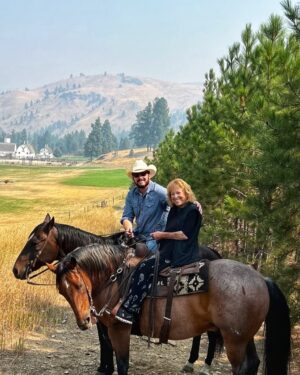 Cole Hauser Instagram - Momma, I’m so happy to have this time with you. Let’s keep riding in life. Love ya! @cass.warner