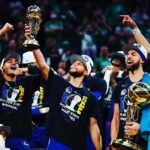 Cole Hauser Instagram - This team continues to inspire TEAM WORK. I have watched them from the bottom to the top over the last 40 years. And back again!! @warriors @stephencurry30 @money23green congrats on proving again that team is #1!