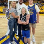 Cole Hauser Instagram - Amazing night with fam @warriors championship gm. Off to Boston for a 4th title @cynhauser @colthauser_ ❤️