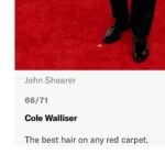 Cole Walliser Instagram - I mean GQ calling my hair the best on any red carpet is a bit beyond anything I could have imagined. Also honored to finally make the Hodinkee Oscars Watch list. Tux: @osso._ @ogemdi._ Watch: @simon_brette_watches Grooming: @penelopevazquez Academy Awards