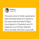 Colton Haynes Instagram - #Repost @sophfei with @make_repost ・・・ [a thread] 💔 My heart and prayers goes out to the victims and their families of the #Atlanta shooting. When you pray for our Asian sisters and brothers, you also pray for every community hurt by White Supremacy— we pray for lightness to outshine the darkness. #stopasianhate #speakoutracism #stopaapihate #hateisavirus #racismkills #standwithasians
