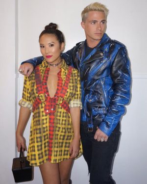 Colton Haynes Instagram - Happy Birthday @allymaki 🤗 I couldn’t decide if I should half crop u out of every photo or be a respectful person for once & not just post pics of us where I look hot & u don’t...since I’m the best friend a person could ever wish for, I’ll be nice today😇 Rather than write you a poem you won’t read lol...here are lyrics that were written about you. “Fifty-fifty, love the way you split it
Hundred racks, help me spend it, babe, Light a match, get litty, babe
That jet set, watch the sunset kinda, yeah, yeah. Rollin' eyes back in my head, make my toes curl, yeah, yeah. Girl u got that Yummy Yummy Yummy Yummy Yummy Yummy.” HBD I love u my precious skeleton twin😘
