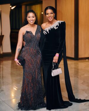 Connie Ferguson Instagram - Former Miss What What and former Miss What What you cav?🤪😂❤️

My Sis @houseoftshegofatso and I went out to play with other children on Sunday, where a new Miss South Africa @official_misssa was crowned. A big congratulations to @natasha_joubert . May she shine and excel in her new role!❤️

📷 @_rtcstudios 
💄@vuyovaroy
👗 @ngahnyembe