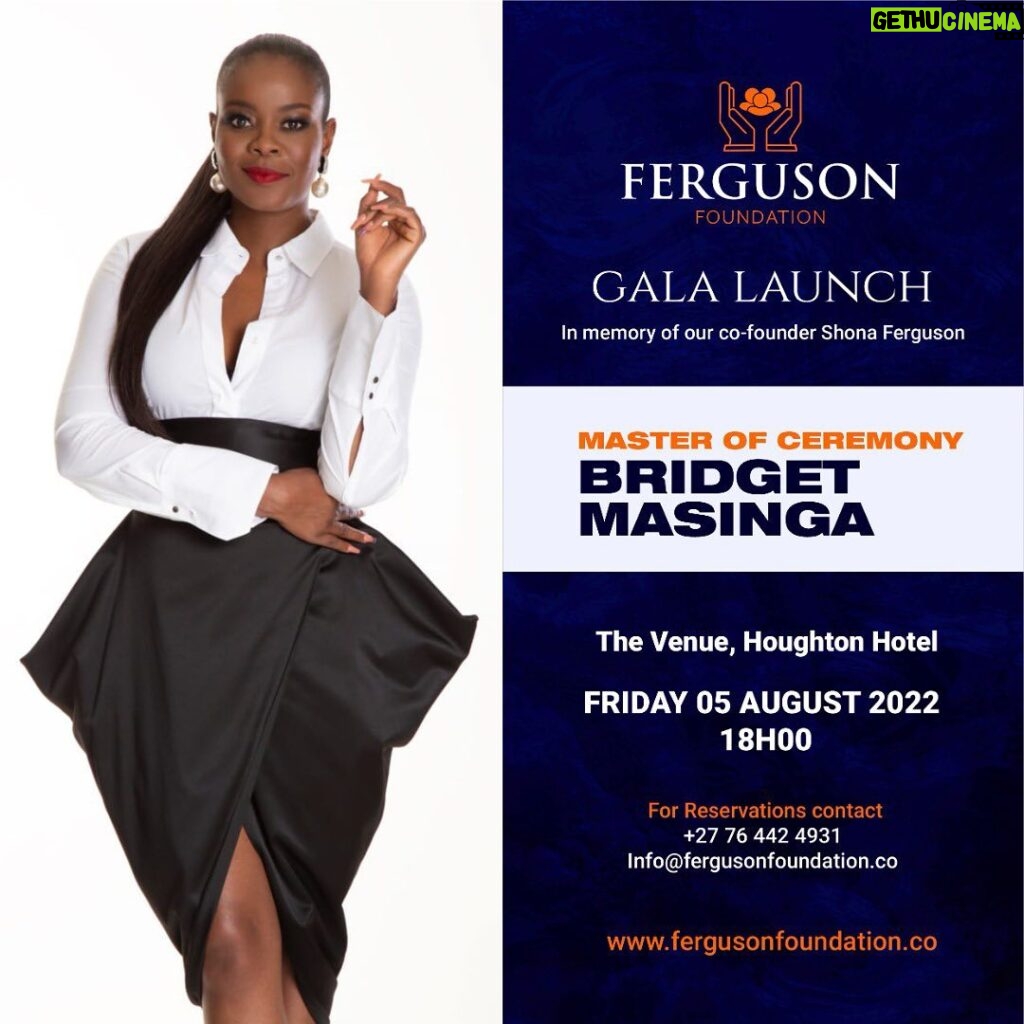 Connie Ferguson Instagram - The official launch of the Ferguson Foundation is on the way, thank you for your patience and support in the build up to the big day and all the activities we have been undertaking. The Ferguson Foundation Gala Launch, in loving memory of our co-founder Shona Ferguson, will be held on Friday 5 August 2022. I am looking forward to having you join us in the fruition of this vision and celebration of the life of a true visionary of empowerment and upliftment. Do check the details on the flier and make a date with us. You can also follow @fergusonfoundation for more details and updates as we mark new beginnings and in the enduring words of Mr Ferguson: "If I can motivate 1 person with this post, my job is done.It's not about likes or comments. I just want to reach that one person who needs a little encouragement & say this to you. GOD LOVES YOU. Sending you positive vibes only. Uncle Sho." #theSHOGoeson #fergusonfoundation #gala #liveloveleavealegacy