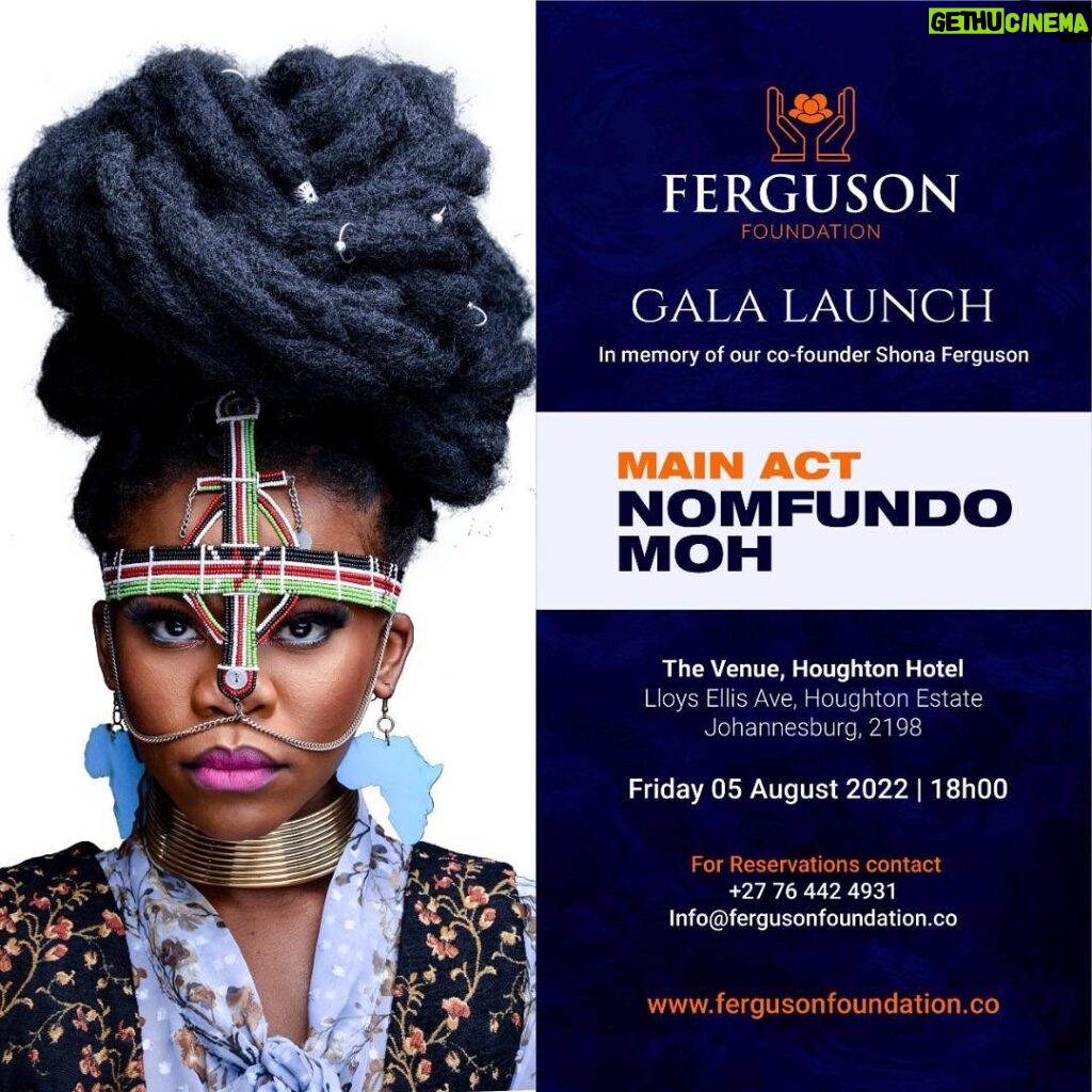 Connie Ferguson Instagram - The official launch of the Ferguson Foundation is on the way, thank you for your patience and support in the build up to the big day and all the activities we have been undertaking. The Ferguson Foundation Gala Launch, in loving memory of our co-founder Shona Ferguson, will be held on Friday 5 August 2022. I am looking forward to having you join us in the fruition of this vision and celebration of the life of a true visionary of empowerment and upliftment. Do check the details on the flier and make a date with us. You can also follow @fergusonfoundation for more details and updates as we mark new beginnings and in the enduring words of Mr Ferguson: "If I can motivate 1 person with this post, my job is done.It's not about likes or comments. I just want to reach that one person who needs a little encouragement & say this to you. GOD LOVES YOU. Sending you positive vibes only. Uncle Sho." #theSHOGoeson #fergusonfoundation #gala #liveloveleavealegacy