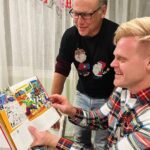 Cooper Barnes Instagram - I’m always overwhelmed by the generosity and thoughtfulness of my good friends, Mike, Tommy, and Julia, but this year’s Christmas gathering was particularly wonderful. Many amazing gifts were exchanged, but the most valuable gift is their friendship. #ComicBookBrothers fo’ life! Oh and @davesantia is one incredibly talented dude. 👏👏👏