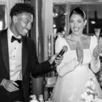 Coralie Porrovecchio Instagram - Merci à tous d’avoir sublimé notre soirée hier ! Vous avez fais de notre mariage une soirée mémorable. Merci aussi pour tous vos messages 🤍 Merci à @alibakhtiardesigns d’avoir organisé cette soirée de rêve pour nous et nos invités. Et surtout merci à mon mari d’être le plus bel être sur cette terre ❤️