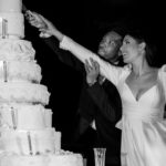 Coralie Porrovecchio Instagram - Merci à tous d’avoir sublimé notre soirée hier ! Vous avez fais de notre mariage une soirée mémorable. Merci aussi pour tous vos messages 🤍 Merci à @alibakhtiardesigns d’avoir organisé cette soirée de rêve pour nous et nos invités. Et surtout merci à mon mari d’être le plus bel être sur cette terre ❤️