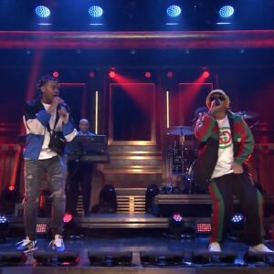 Cordae Instagram - Me and bro @anderson._paak brought HIP HOP to @jimmyfallon 😈 #RNP #TheLostBoy drops this Friday 🚶🏽‍♂️🚶🏽‍♂️🚀