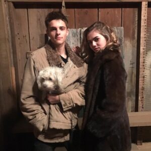 Corey Fogelmanis Instagram - Jackets courtesy of dir. Tate Taylor. 
Dog also courtesy of Tate Taylor