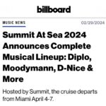 D-Nice Instagram - I’ve just been added to @Summit at Sea! I’ll see you in Miami April 4-7!!!