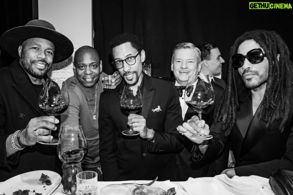 D-Nice Instagram - I had an unforgettable night at the @netflix Golden Globes after party! The vibes were flowing. @davechappelle @lennykravitz @larryjackson @tedsarandos @jimgaffigan 📸: @candytman