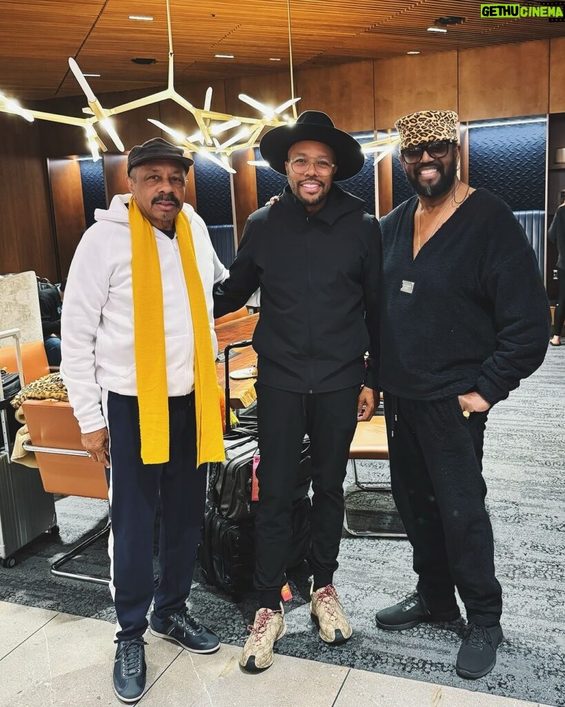 D-Nice Instagram - When you see two members of @TheTemptations in the @delta lounge, you know it’s going to be great day! Please believe me when I tell you that their “Give Love at Christmas” is about to be in heavy rotation at my house this holiday season! 👊🏾👊🏾👊🏾🎄🎄🎄