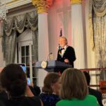 D-Nice Instagram - What an amazing night as we celebrated @queenlatifah @therealdionnew Billy Crystal, Barry Gibbs, and Renee Fleming at the State Dinner hosted by the Secretary of State. It was great seeing @sheilaedrummer, @mclyte, and @herbiehancock. #KennedyCenter @kennedycenter Fit: @Gucci Washington D.C.