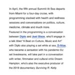 D-Nice Instagram - I’ve just been added to @Summit at Sea! I’ll see you in Miami April 4-7!!!