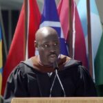 D.B. Woodside Instagram - Now sharing part 3 of my @ualbany commencement speech! Parts 1 & 2 were previously posted in my grid if you missed them. Enjoy! 💜💛 #greatdanes #ualbany #classof2023 #dbwoodside