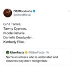 D.B. Woodside Instagram - Uber facts indeed!