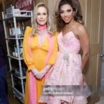 D.J. "Shangela" Pierce Instagram - Pics from the pull up last night 🎉… celebrating @glaad and its Governors Award from the @televisionacad. Thank u @kathyhilton for inviting us into your home and hosting such a fabulous toast to the future of LGBTQ+ representation! More pics to come … photo cred: Stefanie Keenan/Getty Images Wig styling @walliecruz Wig @itssammyhair Makeup by me 💕 Dress @angelayalacouture Shoes @stevemadden Necklace from a sweet fan in a meet n greet (thank u 🫶🏽) Bel Air, California