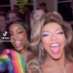 D.J. "Shangela" Pierce Instagram - A time was HAD tonite! @niecynash1 ❤️ @dylanmulvaney 💕 Thank u to our hostess and fabulous conga line leader @kathyhilton for supporting @glaad’s upcoming Emmy honor with this FAB event in your home xo More pics coming! Beverly Hills, California