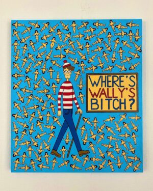 Илья Прусикин Instagram - My new paint “Where’s Wally’s Bitch”. Try to find. Пиши в комментариях если нашёл сучку Уолли!