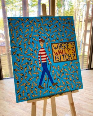 Илья Прусикин Instagram - My new paint “Where’s Wally’s Bitch”. Try to find. Пиши в комментариях если нашёл сучку Уолли!