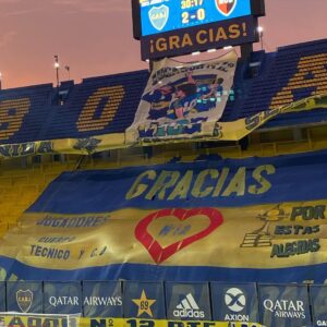 Dalma Maradona Instagram - Gracias por la invitación a ese hermoso homenaje que le hicieron a mi papà ! Gracias desde el presidente de Boca y su comisión directiva,hasta toda la gente que hizo la logística, los que me cruzaron y me demostraron cariño, los que pusieron las banderas, LOS JUGADORES DE BOCA❤️, los de Newell’ s old boys y especialmente Cristian Riquelme! No sabía si iba a poder soportar estar ahí sin el, pero tampoco quería dejar el palco vacío! Hice lo mejor que pude y si bien esta tristeza no se va con nada, les agradezco que lo hayan recordado con tanto cariño y amor genuino! Gracias en nombre de todos sus hijos, sus hermanos Lalo, Hugo,Mary, Lili y sus nietos ❤️
