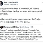 Dan Crenshaw Instagram - You can’t rape Israeli women. You can’t murder children in front of their parents. You can’t abduct the elderly. Yes, the world is against you.
