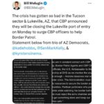 Dan Crenshaw Instagram - Yeah, you read that right. 17,500 in one week. The sheer incompetence and negligence from Mayorkas has led to an unmitigated disaster. He actively ignores the state of crisis at our border while border patrol and border communities suffer. He’s unable, unqualified, and uninterested in doing his job. Impeachment is long overdue.