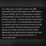 Dan Crenshaw Instagram - Yeah, you read that right. 17,500 in one week. The sheer incompetence and negligence from Mayorkas has led to an unmitigated disaster. He actively ignores the state of crisis at our border while border patrol and border communities suffer. He’s unable, unqualified, and uninterested in doing his job. Impeachment is long overdue.