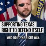 Dan Crenshaw Instagram - The Biden Administration shouldn’t be suing Texas — they should be thanking us and paying us back.    Today I joined @repjodeyarrington and a number of my colleagues in supporting Texas‘ ability to defend itself. Texas is having to do the federal government’s job because the Biden/Mayorkas open border policies have put us on the front lines of their crisis.    In Texas, we don’t just sit back and wait — we act. That’s what Gov. Abbott and the Texas Legislature have done. I support their efforts to defend the state and stop the influx of migrants that are crossing the border illegally. I will always stand to defend them against the administrations ridiculous legal challenges.