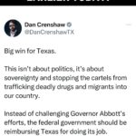 Dan Crenshaw Instagram - At this point, it’s like the Biden Admin is doing everything they can to make sure the border STAYS in crisis. ICYMI, earlier today a Federal Appeals court ruled a Texas immigration law could go into effect this weekend, allowing law enforcement officers in Texas to arrest & jail any illegal immigrants crossing the border. This was a HUGE win for Texas and for the rest of the country, but not even 24 hours later it was put on hold at the request of the Biden Admin. Americans won’t forget this come November.