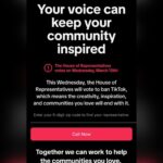 Dan Crenshaw Instagram - TikTok is at it again — manipulating users and scaring them into thinking they’re about to lose TikTok.   This week, the House will vote on a bill that would delist TikTok from app stores, but ONLY IF ByteDance doesn’t sell the company.   To be clear, this isn’t a ban. But this is a way we can prevent the Chinese Communist Party from accessing millions of American’s data. TikTok is currently asking users to share their zip code, encouraging you to call your Representative and repeat their lies. This is a prime example of information warfare. The CCP is actively stealing American data, and it has to stop now.