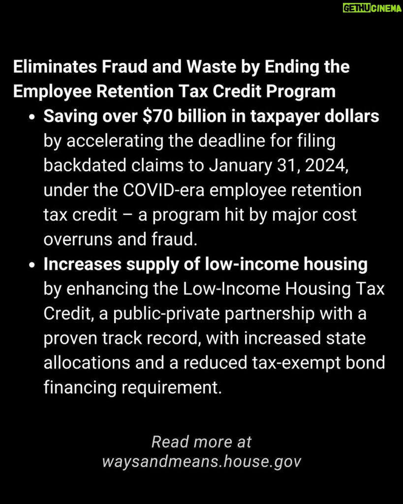 Dan Crenshaw Instagram - I know everyone is distracted by more interesting news than this (like Taylor Swift being a psyop…🤔) but here’s some big news you probably aren’t following. Tonight we’re voting on a bipartisan tax deal. I could bore you to death by getting into the weeds of it all, but here’s the highlights. Swipe.