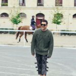 Dan Levy Instagram - Thank you @loewe @jonathan.anderson and team for inviting me to your brilliant show and for presenting a beautiful, hopeful, surreal dreamworld I very much would like to be a part of. Thanks to my old pal @tommyton for the pic.🥚🧼🎂 Paris, France