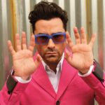 Dan Levy Instagram - Tiny taste of the @dleyewear Spring collection/proper “welcome to the team” to @elena_doukas for @ccaliforniastyle. Link in bio. Spring coming soon. Photography: @bradtorchia Words: @danrookwood Styling: @maryammalakpour Grooming: @johnny.hernandez.hair