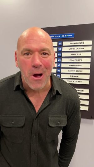 Dana White Instagram - If you don’t know, now you know. #PowerSlap6 is LIVE and FREE FRIDAY on @rumble.sports at 9pmET!
