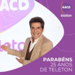 Daniel Instagram - Aguenta, coração! Não tem como não se apaixonar pela homenagem que acabou de rolar pro @cantordaniel pelos 25 anos de dedicação ao Teleton, feita por sua filha e a filha de seu eterno companheiro musical, João Paulo. É com essa emoção que a gente não só agradece por todo esse tempo, mas também se lembra que é através dessa parceria que a gente construiu e constrói a nossa história. Que venham mais 25 anos de conquistas e um futuro inclusivo. #Teleton2023 E a melhor homenagem que você pode fazer ao nosso padrinho é fazendo uma doação! Então, doe! Doe pelo PIX: doeteleton@aacd.org.br ou 1194311-0144 Ou pelo site: www.teleton.org.br Você também pode doar com a BIA no WhatsApp, lá sua doação vale o dobro! Confira nos destaques “BIA” e clique no link para falar com ela.