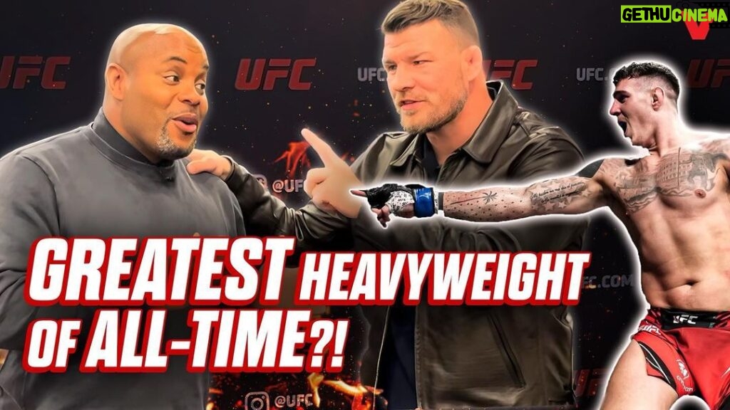 Daniel Cormier Instagram - My man @mikebisping has had some strong words about Tom Aspinall as he heads into his first title fight so I had to see if he was playing a gimmick. Hear his response live at the top of the hour. 12pm eastern / @ am pacific. He said Tom will be best heavyweight ever. Link in my bio @thevolumesports