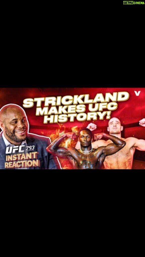 Daniel Cormier Instagram - Last night I saw one of the greatest upsets in ufc history. I sat next to that octagon shocked. What a performance by the new champion Sean Strickland! This and so much more in my instant reaction video that will be live in just over an hour. You don’t wanna miss it. Live at 12 am eastern /9 am pacific. The link is in my bio