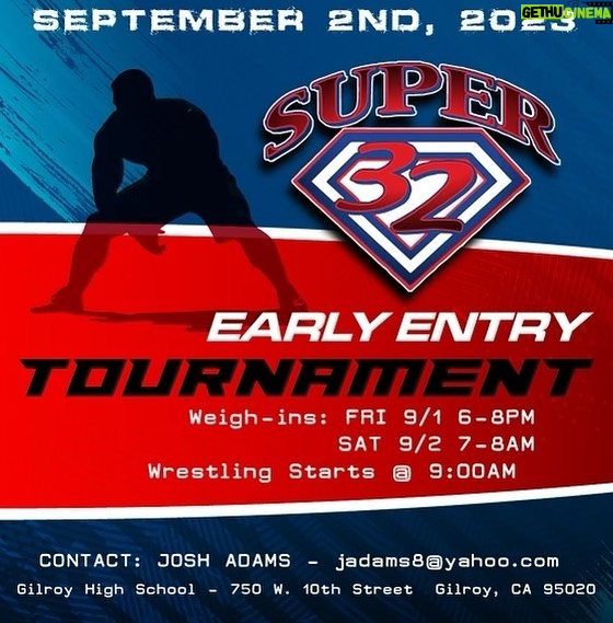 Daniel Cormier Instagram - Remember guys our yearly super 32 qualifier is next weekend in gilroy. All details at trackwrestling search Ca super 32 qualifier. Let’s scrap ladies and gentlemen time to wrestle!!!!!