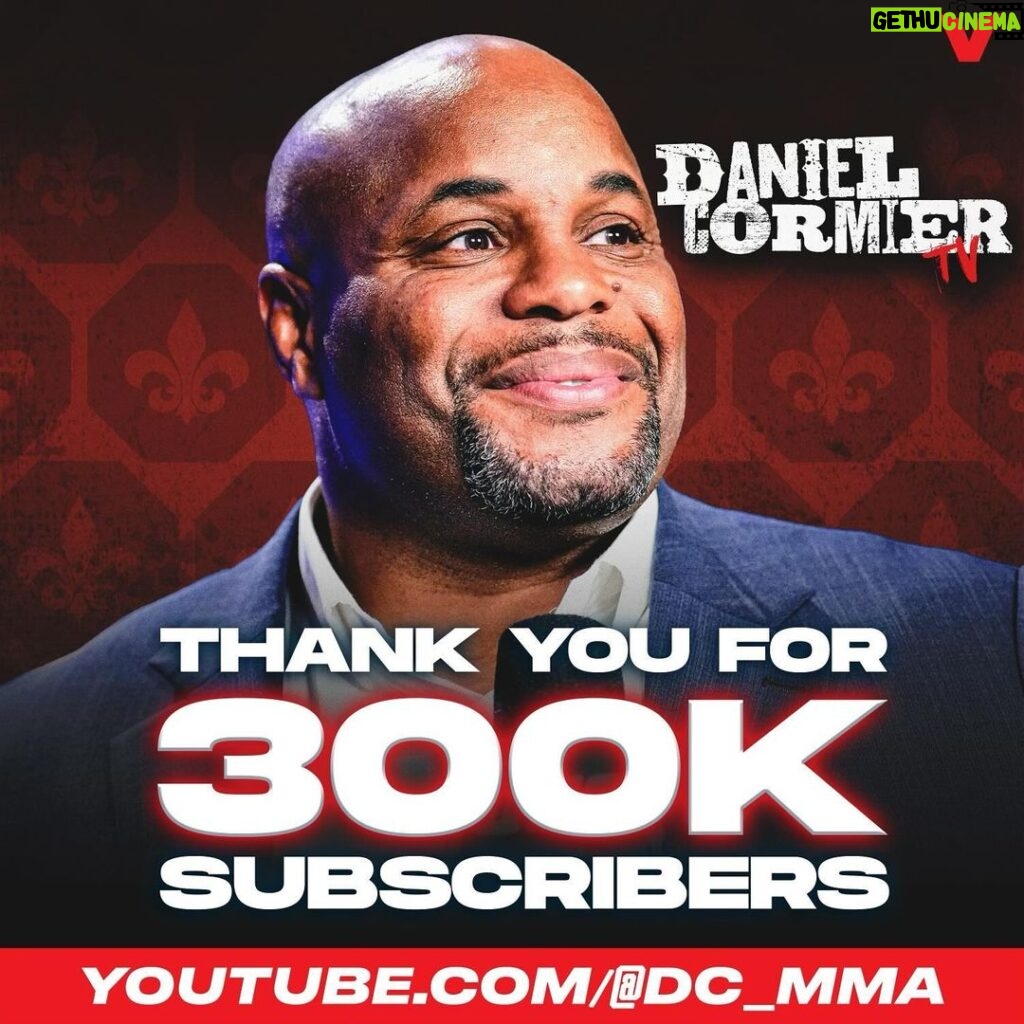 Daniel Cormier Instagram - I am always so thankful for milestones and I appreciate all of you for helping me reach them. This is another one we are now at 300k subs. I’ve been so blessed to have you all on this journey with me. I never could have imagined the love and support you guys have given me. You guys are simply the best! Thank you! Now let’s get to 400. From the bottom of my heart, I wanna say thank you, (follow the DCTV instagram page guys) @danielcormiertv DC @thevolumesports