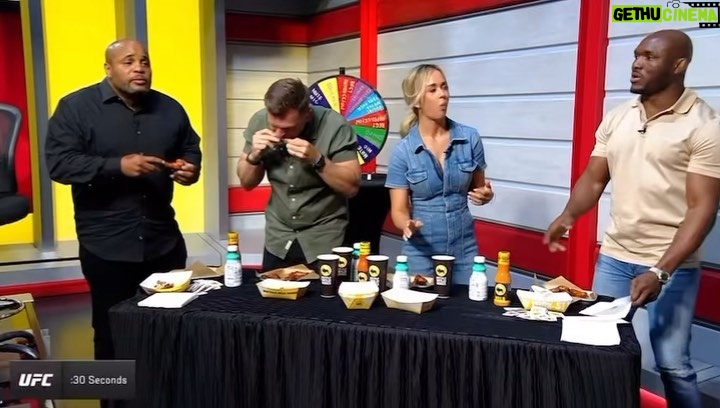 Daniel Cormier Instagram - Yesterday on the weigh in show we did the @bwwings hot wing challenge. It was so hot! I won tho beat all of em lol. Who’s tried the Blazin Challenge? The flavor is good, but man it’s so damn hot.