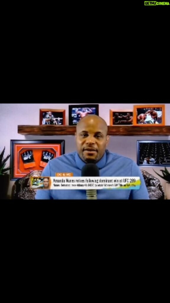 Daniel Cormier Instagram - Amanda Nunes retired last weekend and it was an honor to be there. We discuss all things UFC 289 and what’s next fkr the bantamweight division today. We also get into Do Bronx and was that win enough to earn a title. And of course we tap in or tap out. Link in my bio. Go!!!!! @realrclark @espnmma