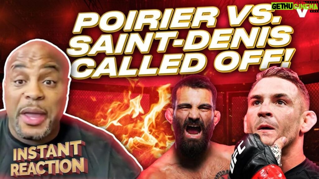 Daniel Cormier Instagram - My instant reaction to the Dustin Porier news is live at 4 pm eastern/ 1 pm pacific. Link in my bio