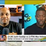 Daniel Cormier Instagram - So here is my BMF title idea and I believe it’s good. We talked that , UFC 297 and so much more on DC&RC today. I also caught up with WWE world champion Seth Rolllins make sure you check it out. Live now at the link in my bio @realclark @espnmma