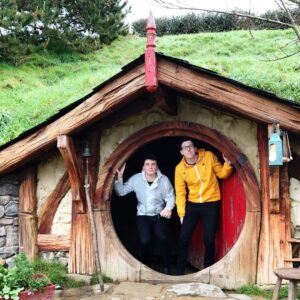 Daniel Howell Instagram - two tol lads in one smol hobbit hole