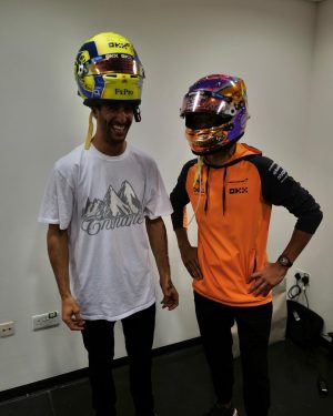 Daniel Ricciardo Instagram - Exchanging laughs, hugs & helmets.